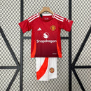 Kit Infantil Manchester United Home 24/25 Lançamento