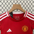Kit Infantil Manchester United Home 24/25 Lançamento