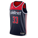 Camisa NBA Kyle Kuzma - Washington Wizards - 2023 Edição de Impacto - Azul Marinho
