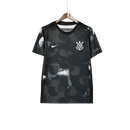 Camisa Corinthians 25/26 Pré-Jogo - Preto - Versão Torcedor