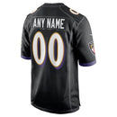 Camisa NFL Baltimore Ravens - Versão Alternativa de Jogo - Preto