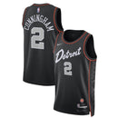 Camisa NBA Cade Cunningham - Detroit Pistons - 23/24 - Preto - Edição Cidade