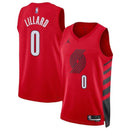 Camisa NBA Damian Lillard - Portland Trail Blazers - 2023 Edição de Impacto - Vermelho