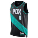 Camisa NBA Damian Lillard - Portland Trail Blazers - 2023 - Edição Cidade - Preto