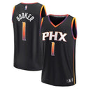 Camisa NBA Devin Booker - Phoenix Suns - 2023 Fast Break Jogador - Preto - Edição de Impacto