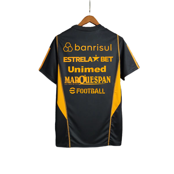 Camisa Internacional 23/24 Treino - Preto - Todos os Patrocínios - Versão Torcedor
