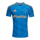 Camisa Cruzeiro III 25/26 - Torcedor Adidas Masculina - Azul com detalhes em dourado