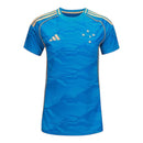 Camisa Cruzeiro III 25/26 - Torcedor Adidas Feminina - Azul com detalhes em dourado