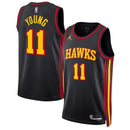 Camisa NBA Trae Young - Atlanta Hawks - 2023 Edição de Impacto - Preto