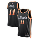 Camisa NBA Trae Young - Atlanta Hawks - 2023 - Edição Cidade - Preto